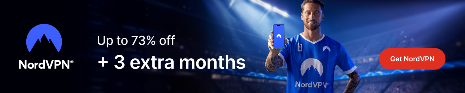 NordVPN - Up to 73% off + 3 extra months